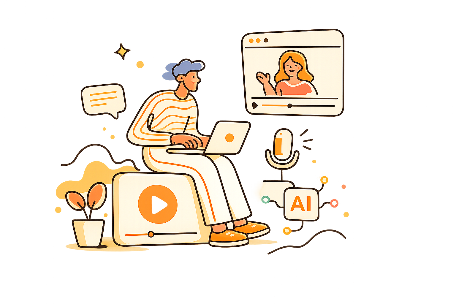 LiveConvo.Chat, an AI concierge chatting with a website visitor and booking them in